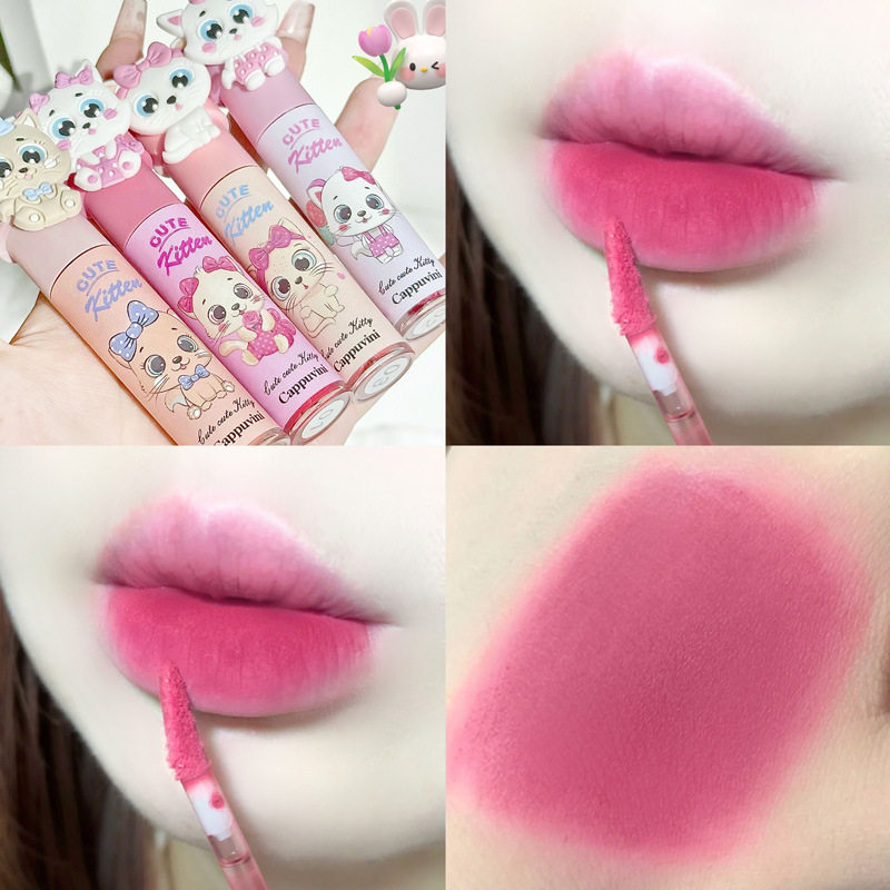 礼盒猫唇泥轻盈透润水光口红显白滋润镜面唇釉国货彩妆