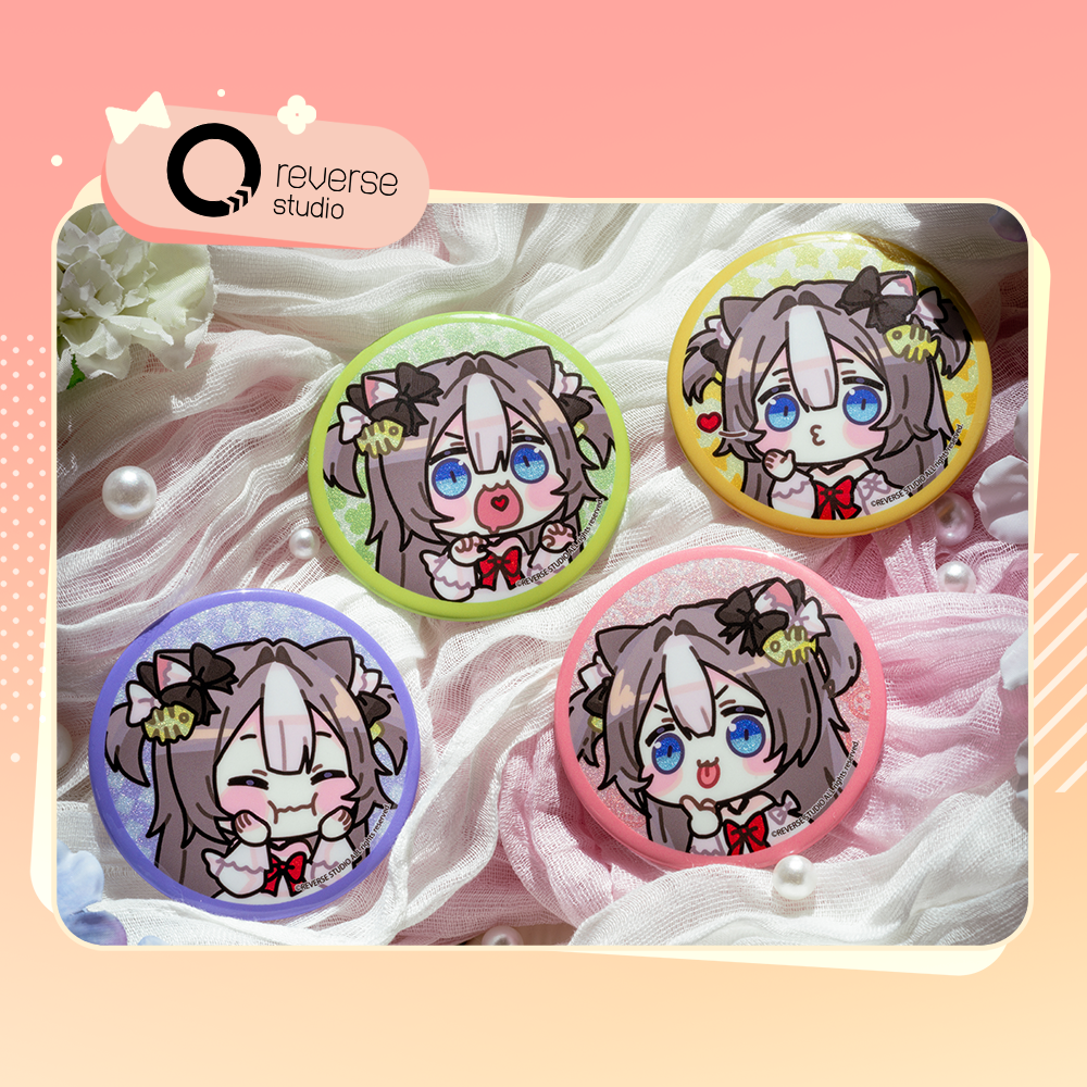 【Reverse Studio】逆转工作室 妹妹Q版表情双闪 马口铁徽章