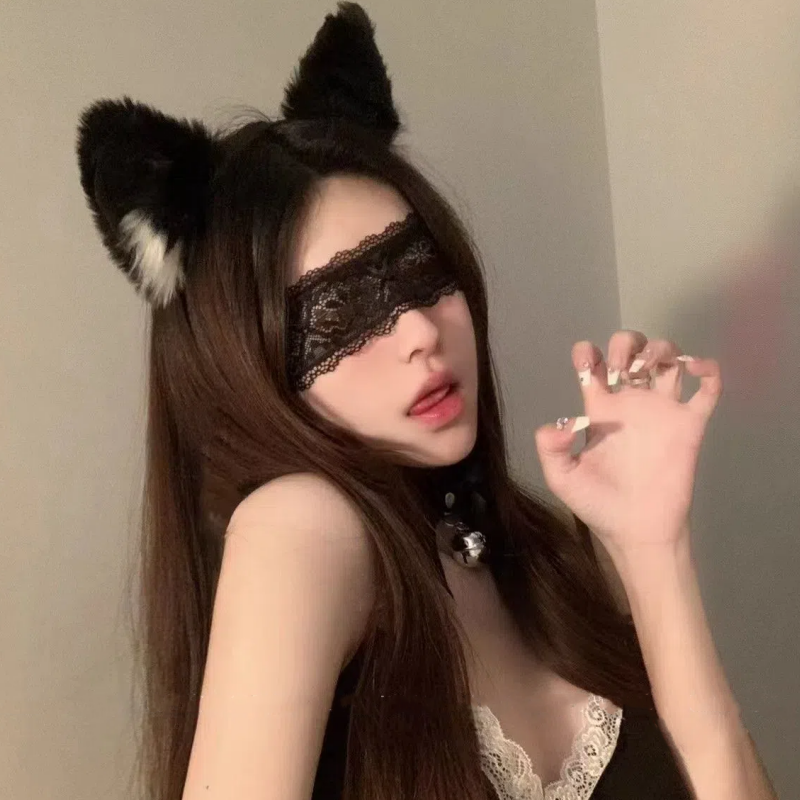 猫耳朵发箍纯欲兽耳毛茸茸cos发饰