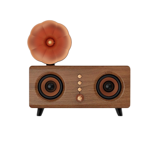 复古蓝牙音箱家用客厅环绕双喇叭低音炮高音质留声机无线音响送礼