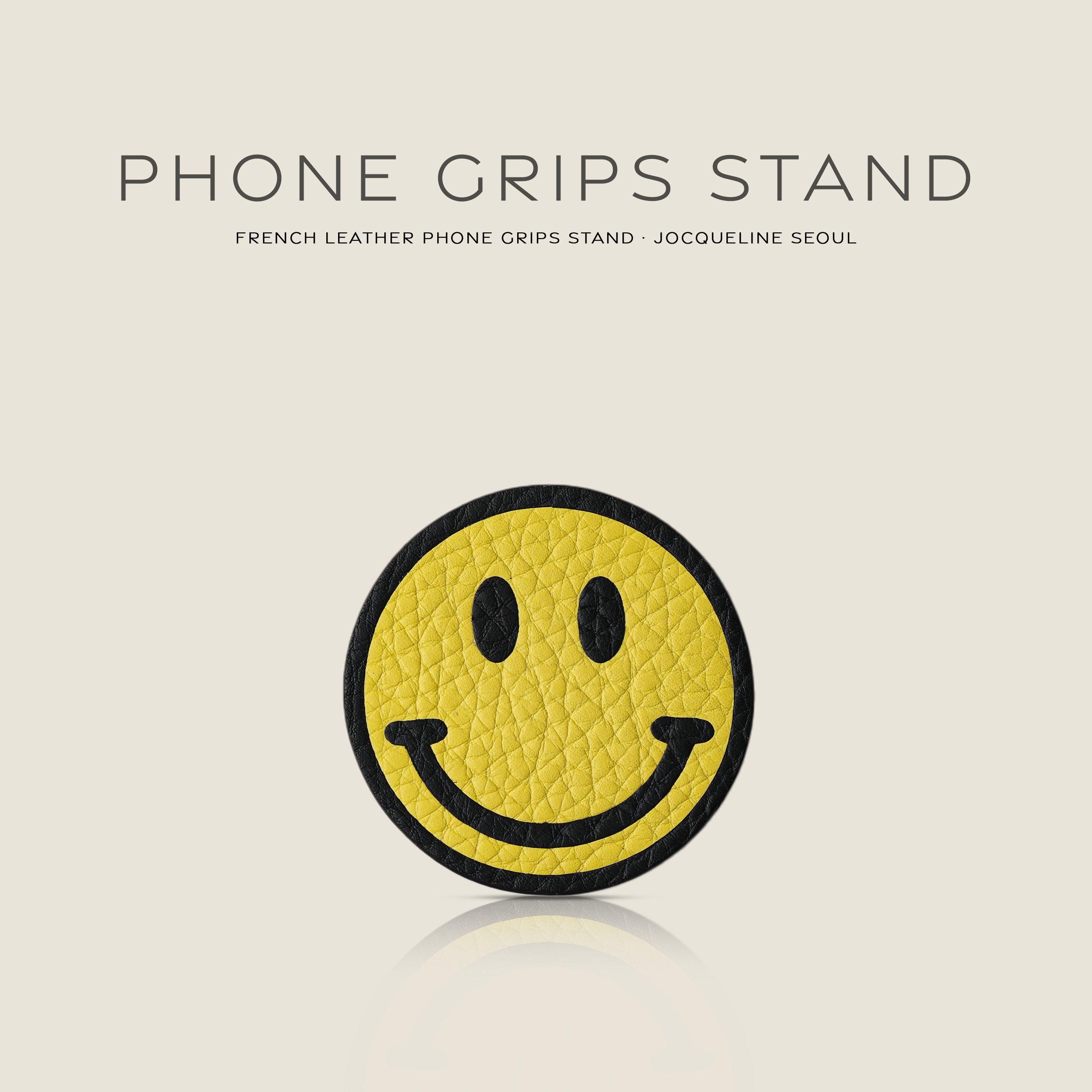 JOCQUELINE 法国进口皮革 全手工 表情包 气囊磁吸支架