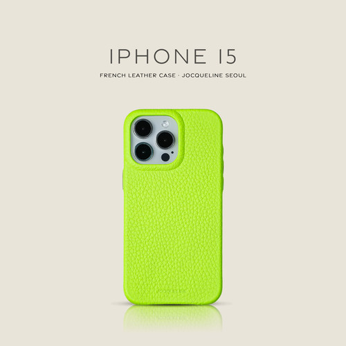 iPhone15系列 按键款  JOCQUELINE法国进口皮革手机壳 Ⅲ