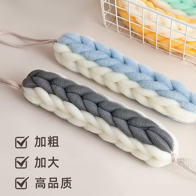 沐浴球长条沐浴条浴花大号泡泡淋浴球搓背搓澡巾洗澡擦背