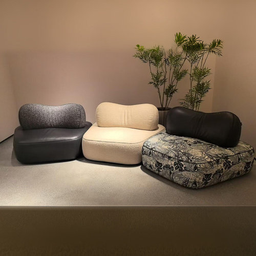 中古风小众款岛屿设计布艺沙发