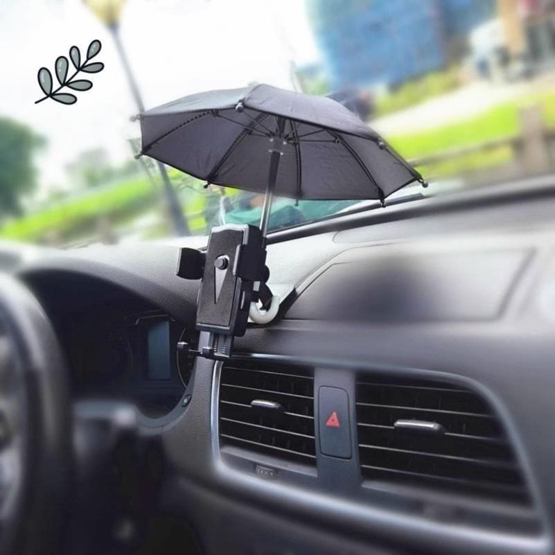 车载手机遮阳神器防反光小雨伞手机防晒伞支架网约车司机出租车内