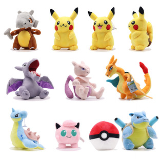 宝可梦Pokémon毛绒玩具掌心拉普拉斯卡比兽 公仔玩偶