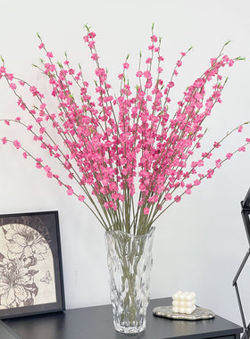 迎春花仿真花假花摆设客厅餐桌装饰花艺高档仿生干花瓶插花束摆件