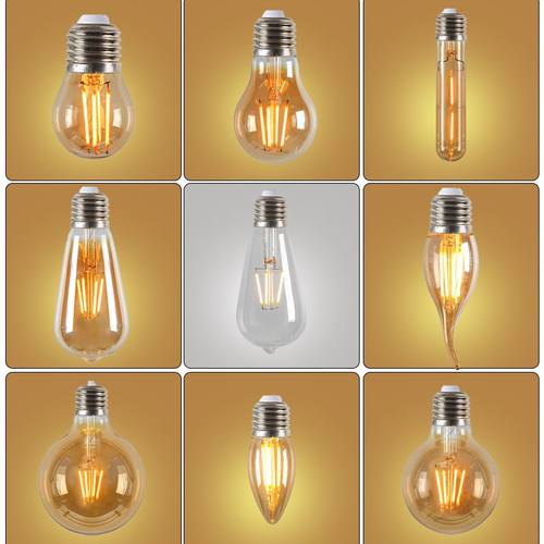 led爱迪生仿钨丝节能st64E27艺术