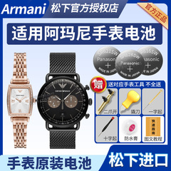 适用阿玛尼满天星手表电池AR-11406 11142男女Armani通用型号石英表换工具原装专用纽扣电子