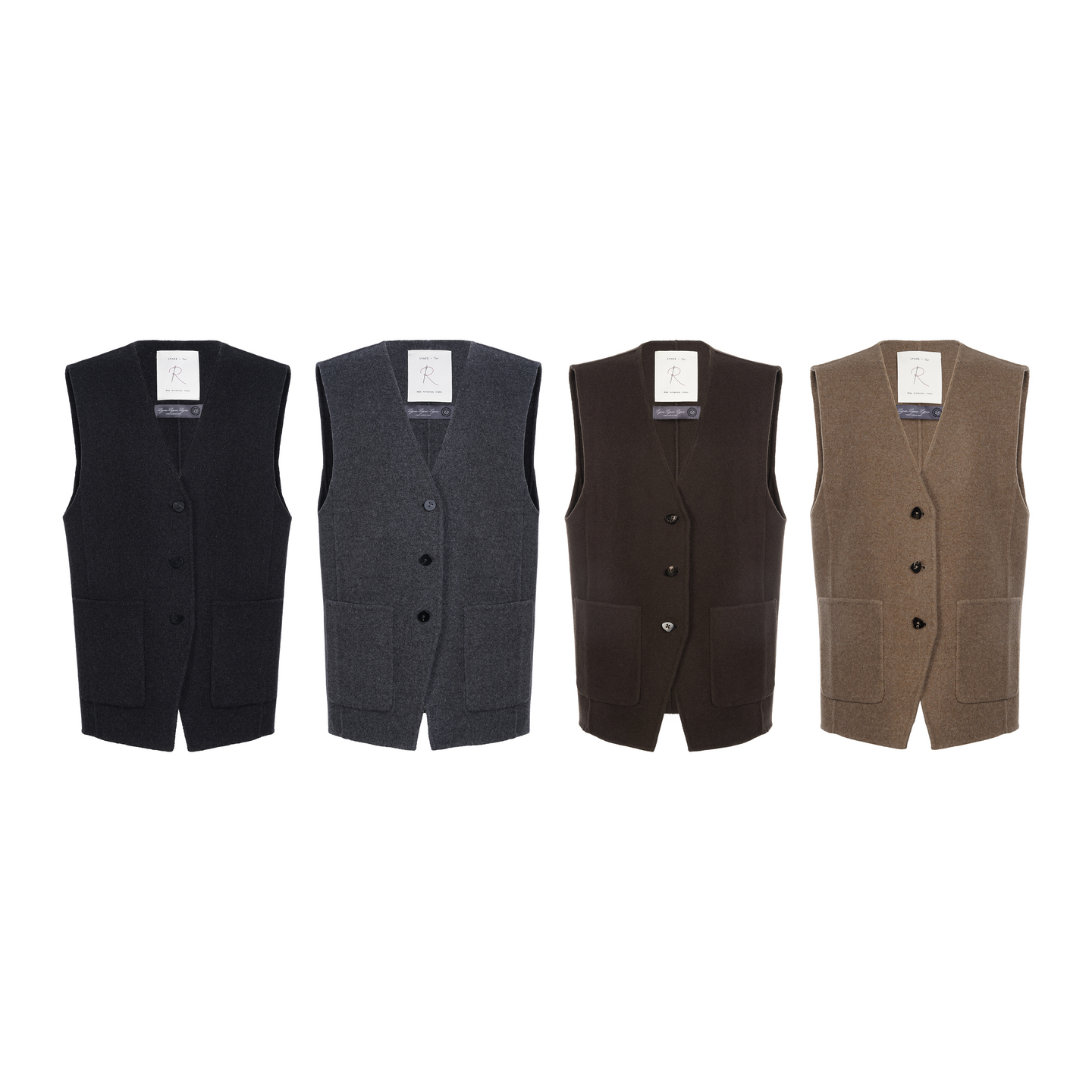 LYNEE x TORIL【轻量系列】羊毛桑蚕丝羊绒混纺轻量毛呢马甲背心