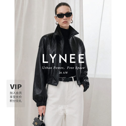 LYNEE菲林假日复古PU皮夹克