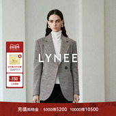 高智感平驳领羊毛收腰西装 LYNEE 外套冬 黑标 都市智行 TORIL