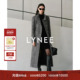 LYNEE 灰色马海毛混纺圈圈绒直身大衣 黑标智性美学 TORIL