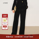 黑色丝绒阔腿裤 冬季 新款 LYNEE 女气质百搭休闲长裤 舒适松紧腰