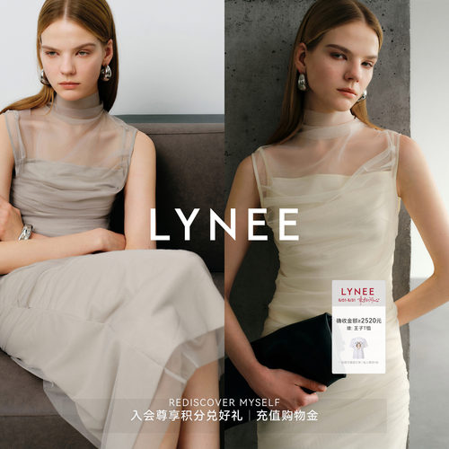LYNEE雾网纱褶皱仙女裙套装