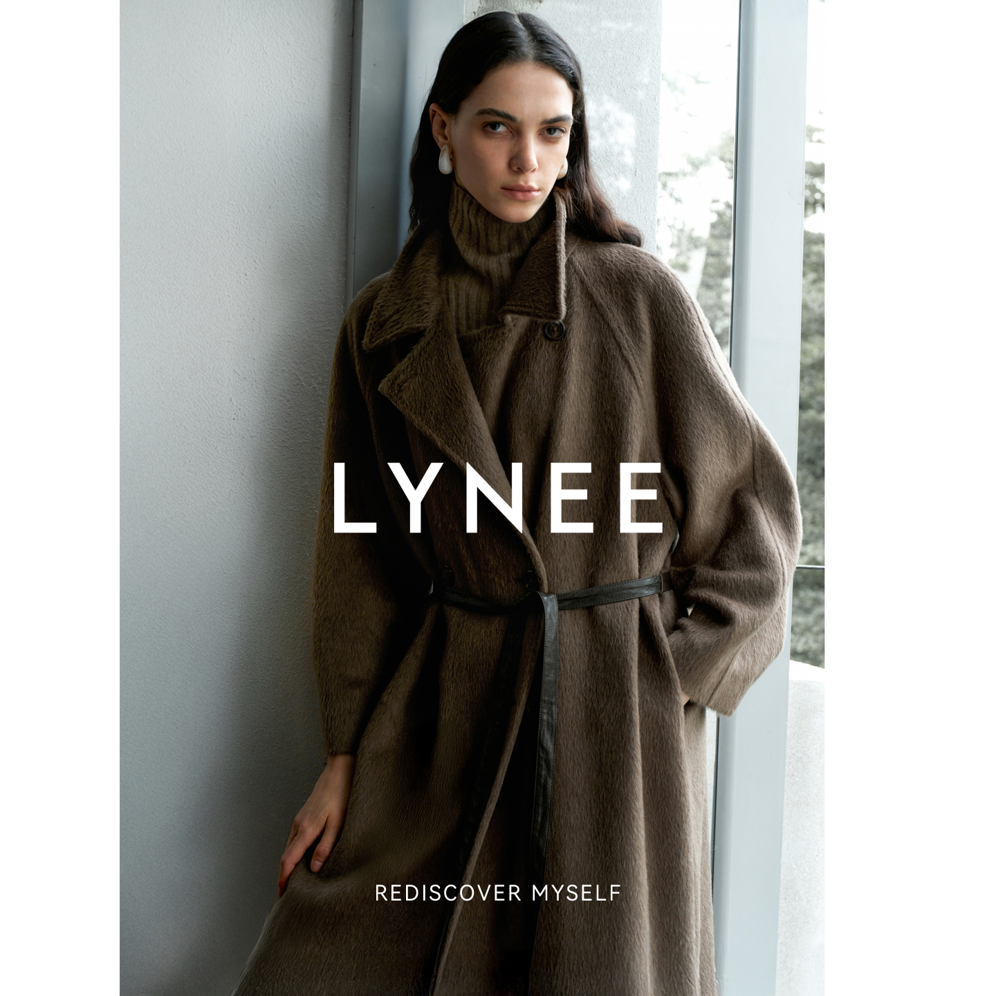 LYNEE【静谧】金标系列 老钱风羊驼毛绵羊毛混纺长大衣外套女冬