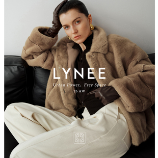 LYNEE【韶光年华】低调老钱风环保皮草外套女2026冬毛毛外套