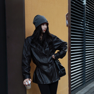 皮夹克 她时代宣言真皮皮衣外套女2026年新款 LYNEE 金标系列