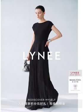 LYNEE【沙漏】一字领收腰针织上衣 知性风黑色无袖T恤夏季新品