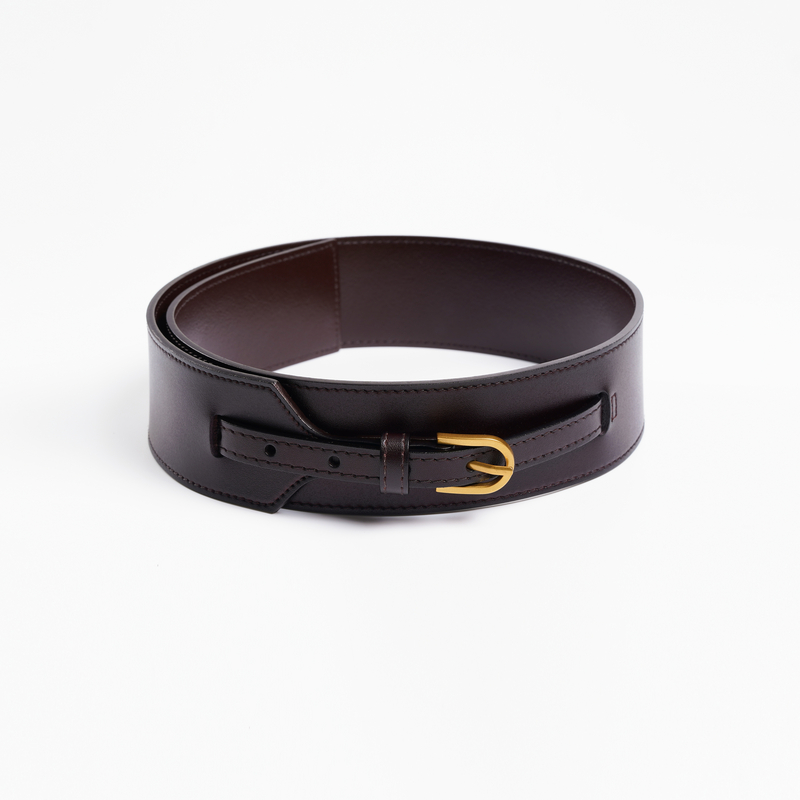 LYNEE 真皮宽腰封  百搭配西装连衣裙束腰装饰 LGD2FAA005