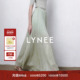 早春氛围感大摆伞裙半身裙 LYNEE 迷迭花园 薄荷绿纱半裙