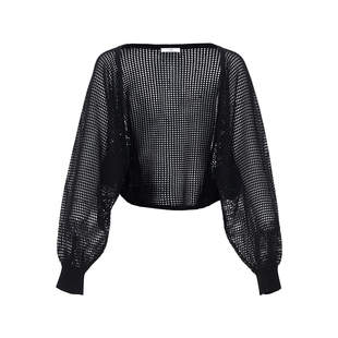 夏季 LYNEE 个性 镂空针织罩衫 舒适亲肤通勤休闲必备 新款