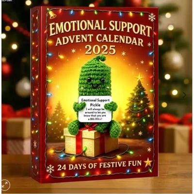 跨境2026EMOTIONAL SUPPORT ADVENT CALENDAR情感支持盲盒玩偶