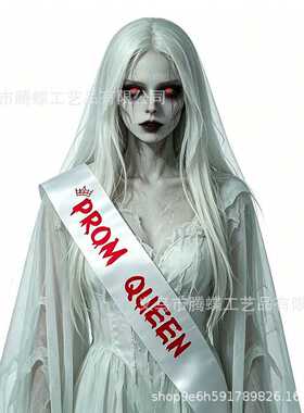 万圣节派对绶带PROM QUEEN KING毕业派对礼仪带舞会皇后国王肩带