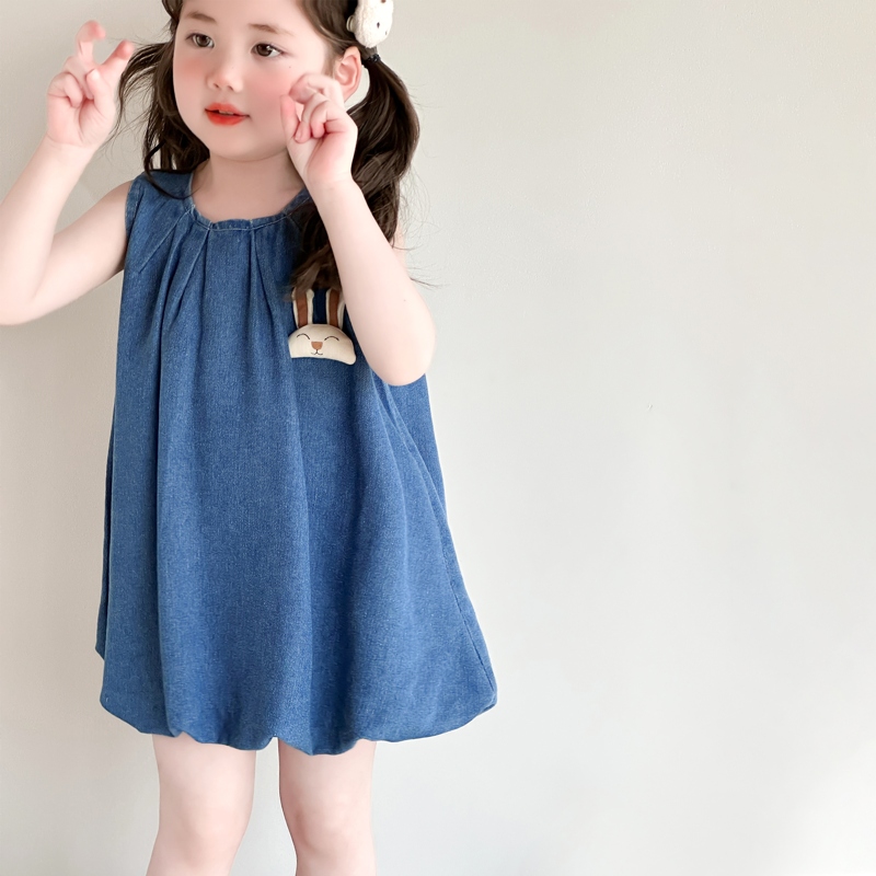 女中小童连衣裙夏搭配舒适简约公主裙网红服饰超美女生时尚新款