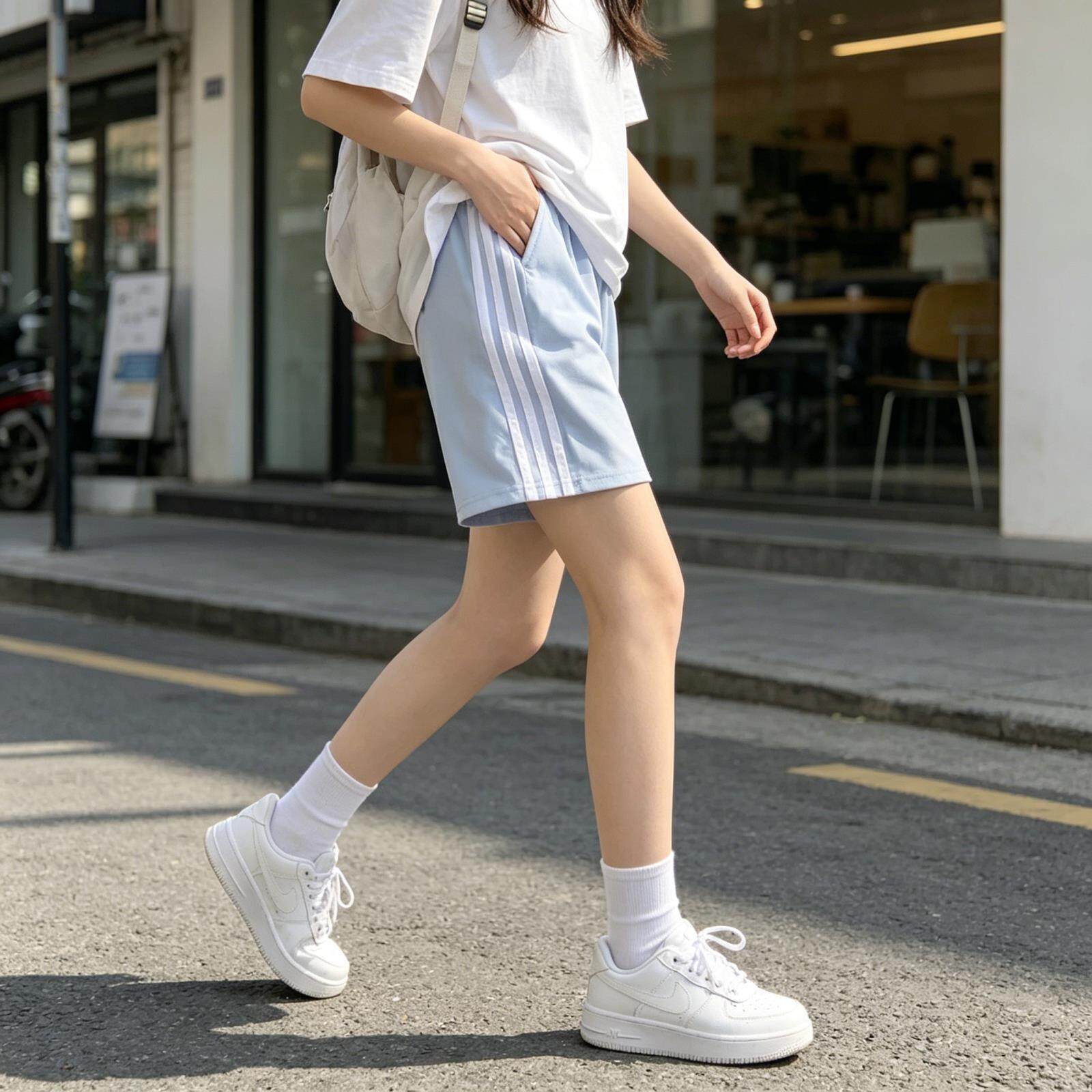 女生休闲运动短裤女外穿夏季2026新款中考体育跑步专用裤子初中生