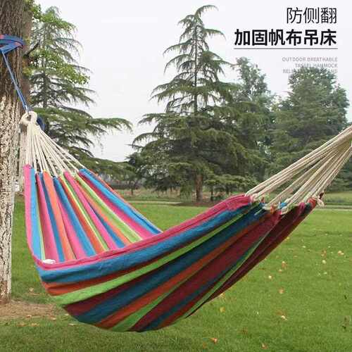 Ttlk吊床户外家庭秋千双层加厚防翻滚吊椅宿舍宿舍大学生露营帆布