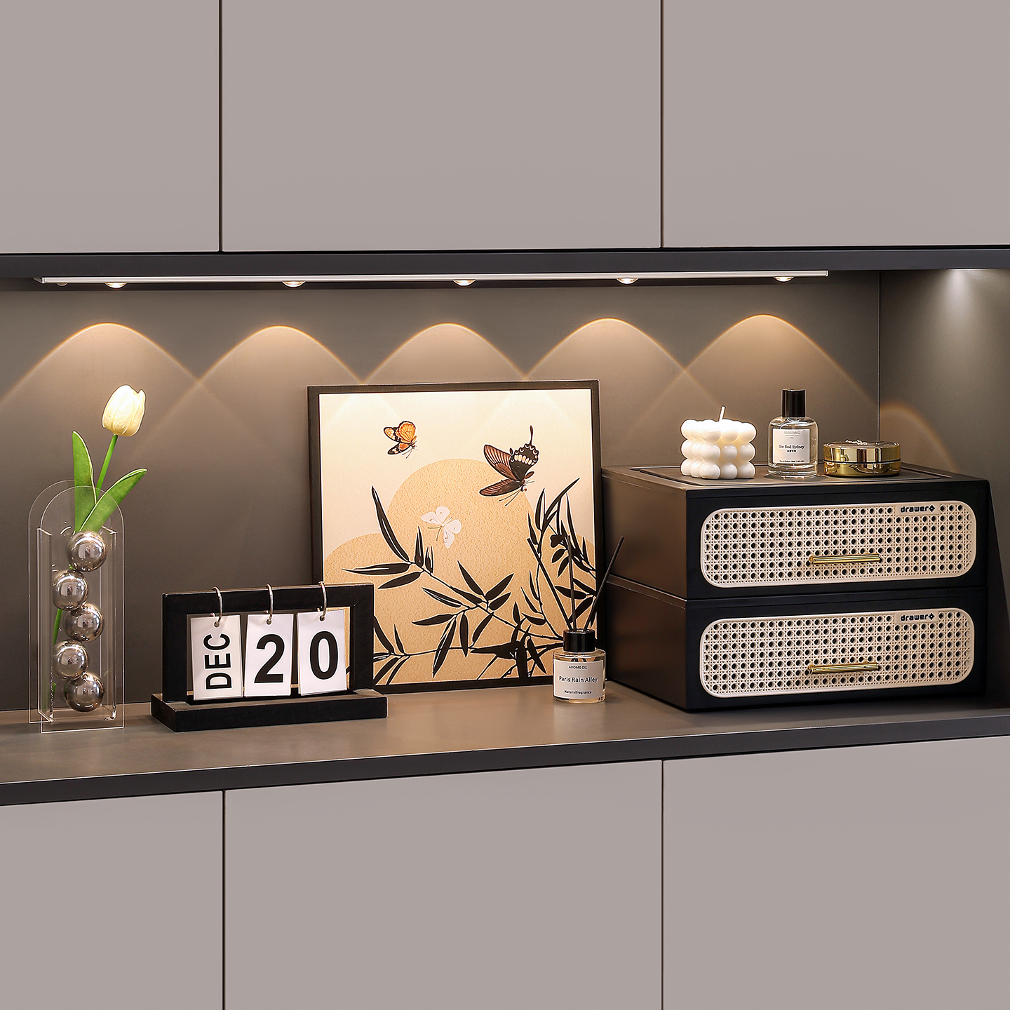 入户玄关收纳盒摆件抽屉置物架