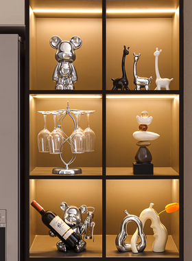 暴力熊酒柜摆件轻奢高档客厅餐柜电视柜家居装饰品乔迁新居礼品