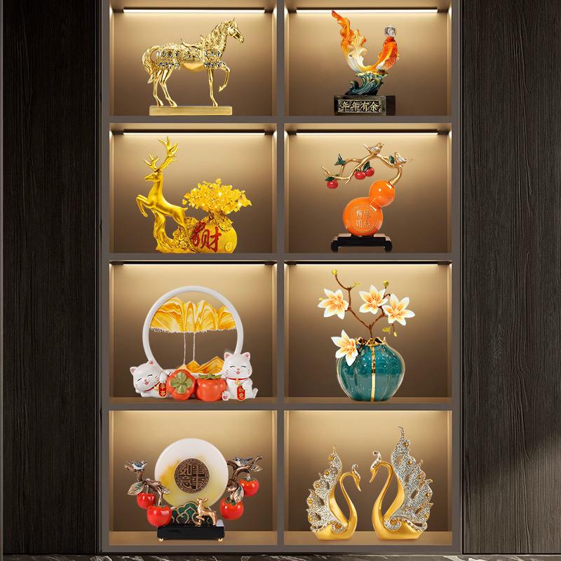 轻奢酒柜摆件客厅玄关桌面装饰品