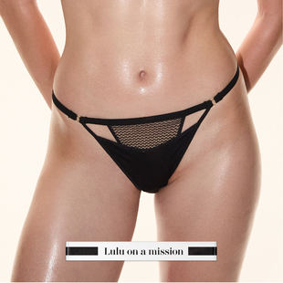 Lulu on a mission【迭影】双层结构意大利环保蕾丝中腰内裤超薄