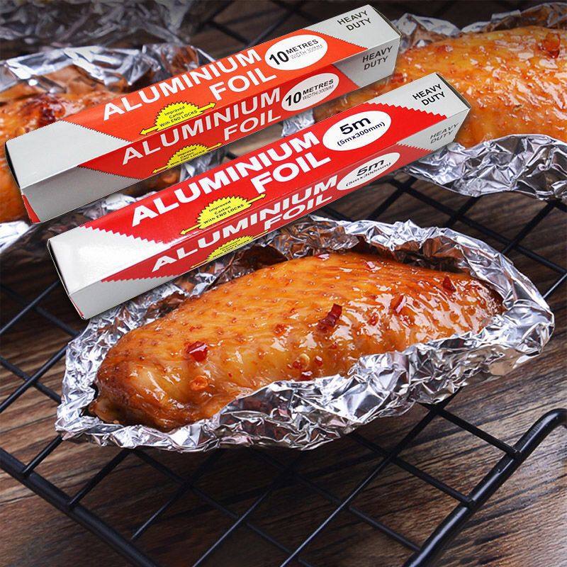 锡纸烤箱家用食品级烘烤空气炸锅专用铝箔锡箔纸烧烤烘焙油纸商用