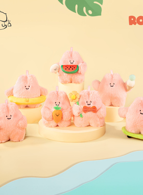 大美术馆 RORO兔的夏日计划毛绒盲盒娃娃公仔玩偶创意生日礼物女