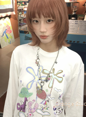 原宿亚文化闪闪草莓项链