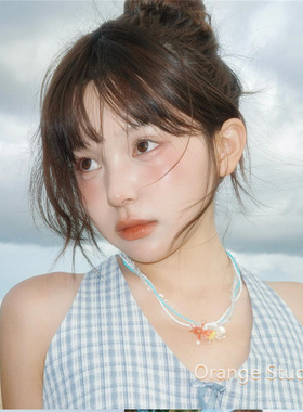 夏日海边度假风锦鲤串珠项链