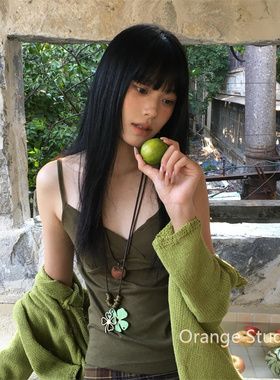 古着文艺感四叶草项链