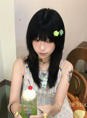 古早风幸运四叶草发夹