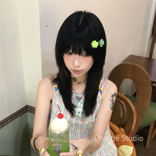古早风幸运四叶草发夹