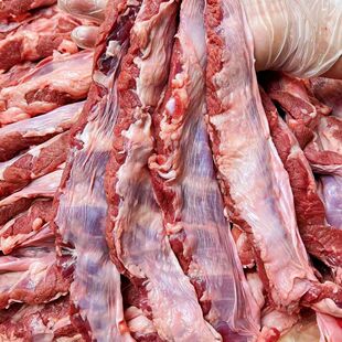 新鲜猪油边肉猪边肋肉大油边烧烤食材护心肉猪烧烤食材