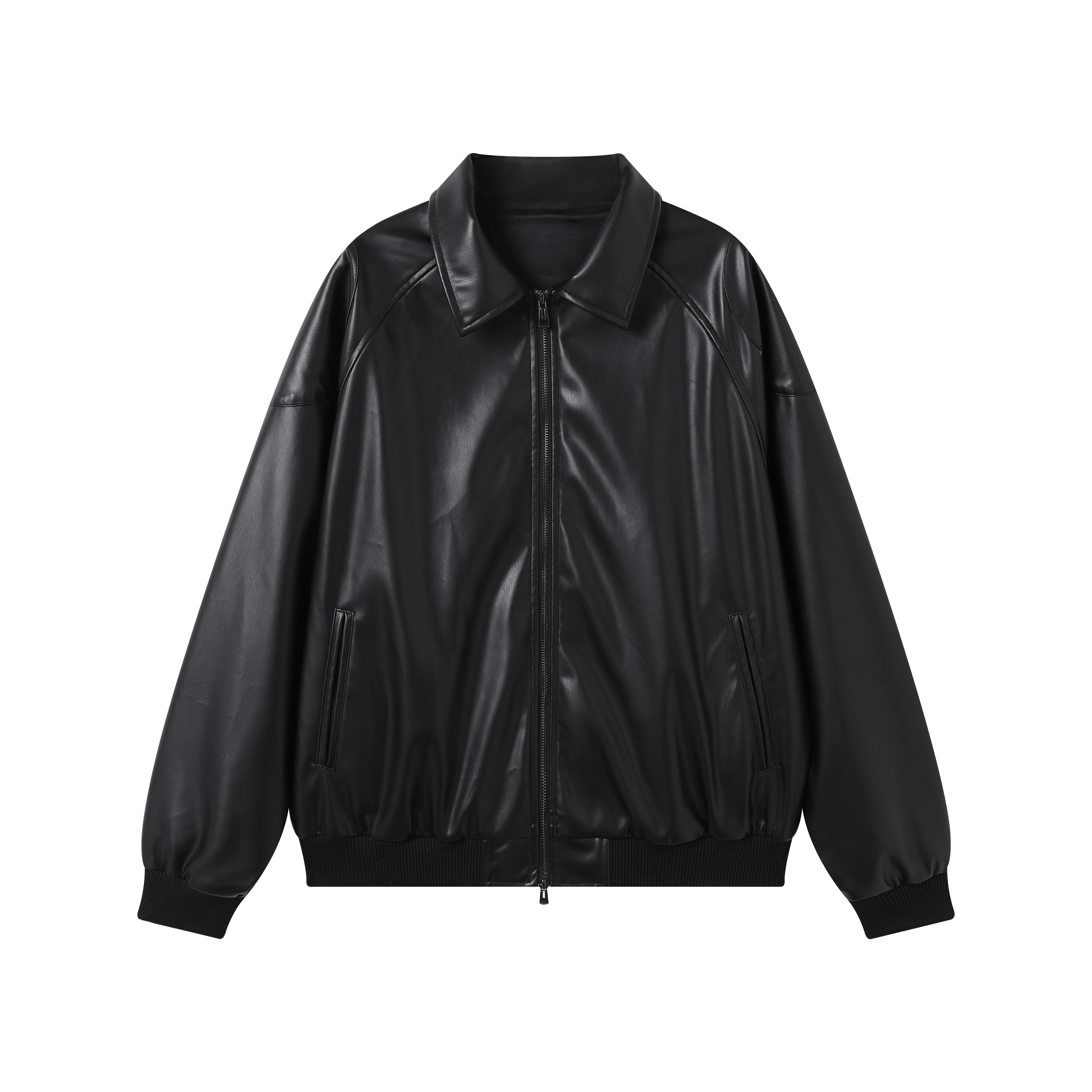 MORITAKE2025新款冬季男女同款外套宽松轻结构米粒绣痞帅美式皮衣