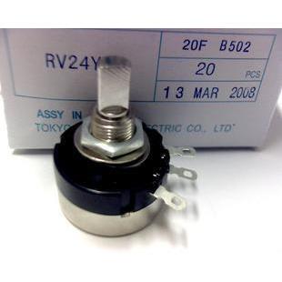 单圈电位器 RV24YN20F B504 500K TOKYO 半柄（半轴）现货