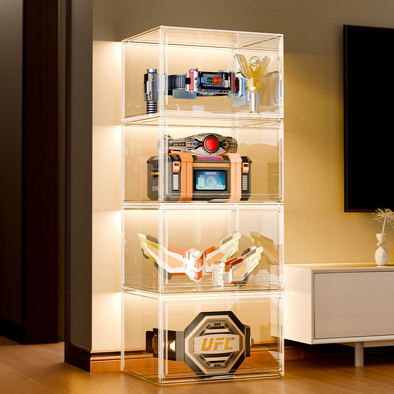 【香港澳门包邮】假面骑士展示台收纳箱geats时王CSM腰带收纳盒透,收纳整理,手办收纳盒,淘宝优惠券,粉丝福利购,淘宝优惠卷