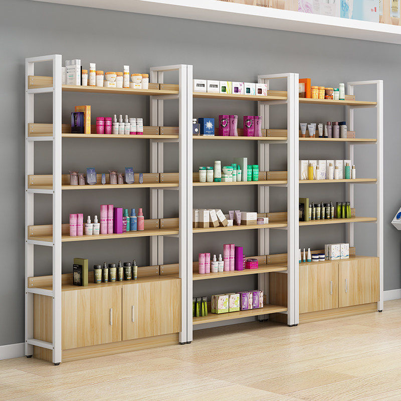 【香港澳门包邮】化妆品展示柜商店货架展示台置物架多层产品展示