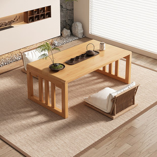 【香港澳门包邮】折叠桌楠竹炕桌家用实木榻榻米小茶几飘窗桌床上