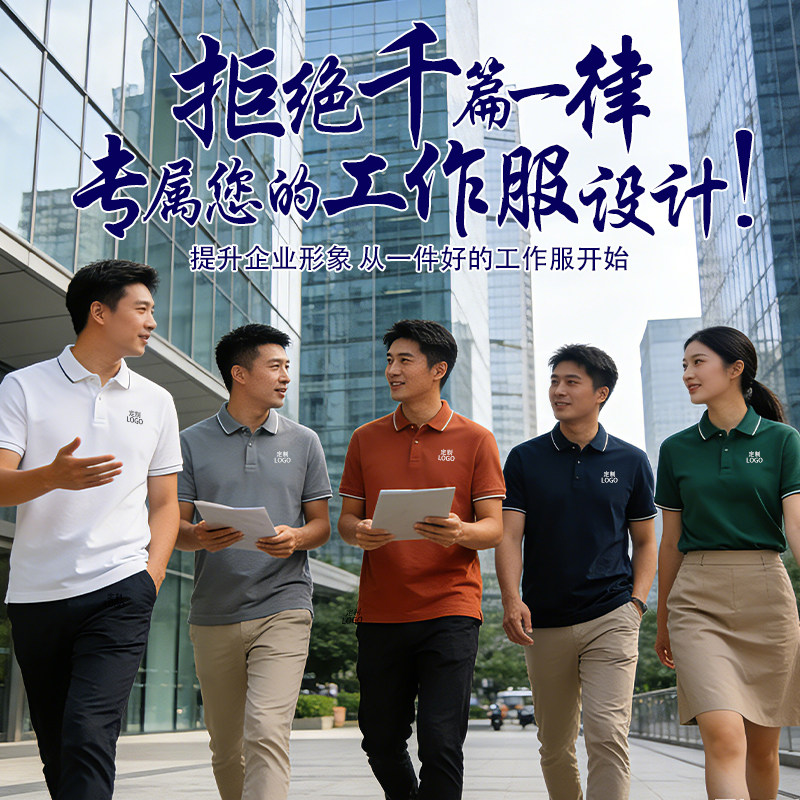 polo衫定制工作服T恤广告衫订做工衣t夏季短袖团建体恤男印字logo