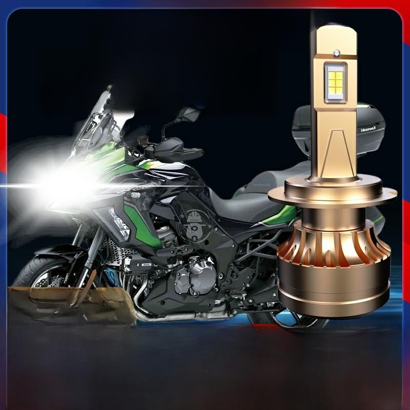 适用于川崎Versys异形兽摩托车Led大灯X300 650 1000改装的高、低